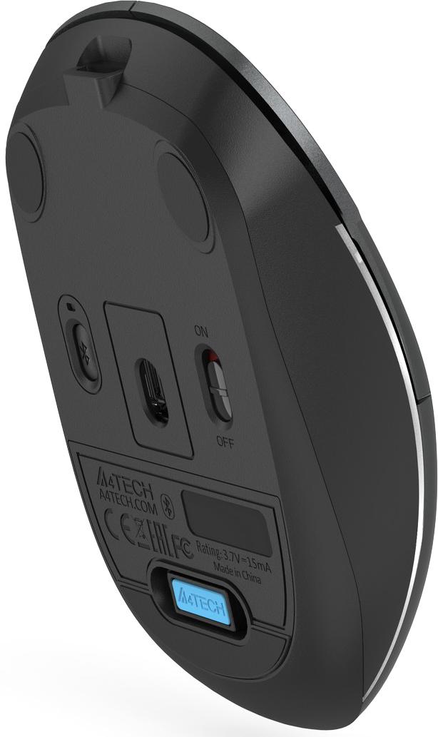 Компьютерная мышка беспроводная A4Tech Fstyler FB26CS Air2 Smoky Grey (26450524) - фото 5 Компьютерная мышка беспроводная A4Tech Fstyler FB26CS Air2 Smoky Grey (26450524) - фото 5