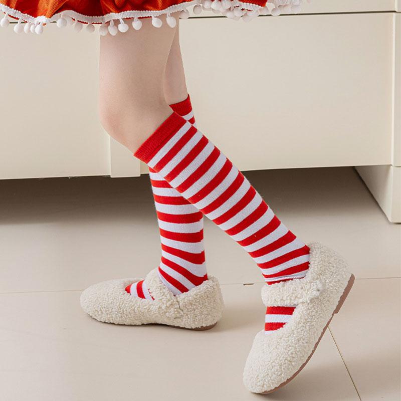 Носки детские полосатые One Size Красно-белый (3286)