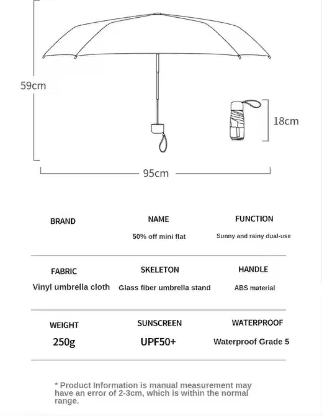 Парасолька міні кишенькова Жовтий - фото 2 Парасолька міні кишенькова Жовтий - фото 2