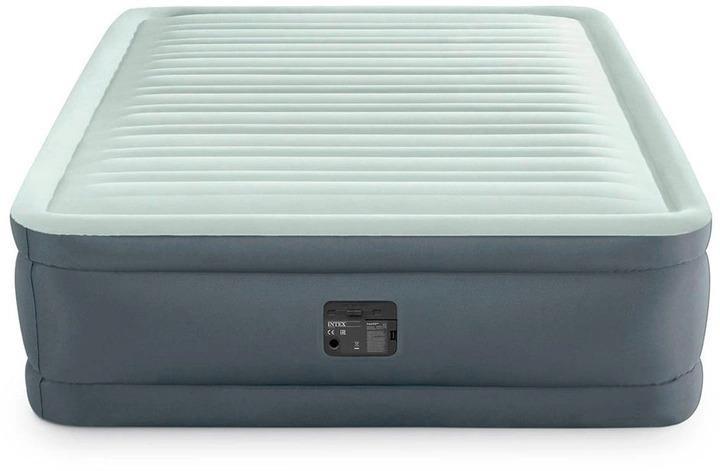 Надувний матрац полуторний велюровий Intex 64904 з вбудованим електронасосом 137х191х46 см - фото 2 Надувний матрац полуторний велюровий Intex 64904 з вбудованим електронасосом 137х191х46 см - фото 2