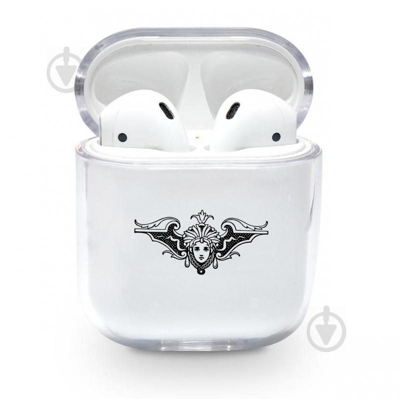 Прозрачный силиконовый чехол Apple AirPods с рисунком - Pattern (KAP1192)