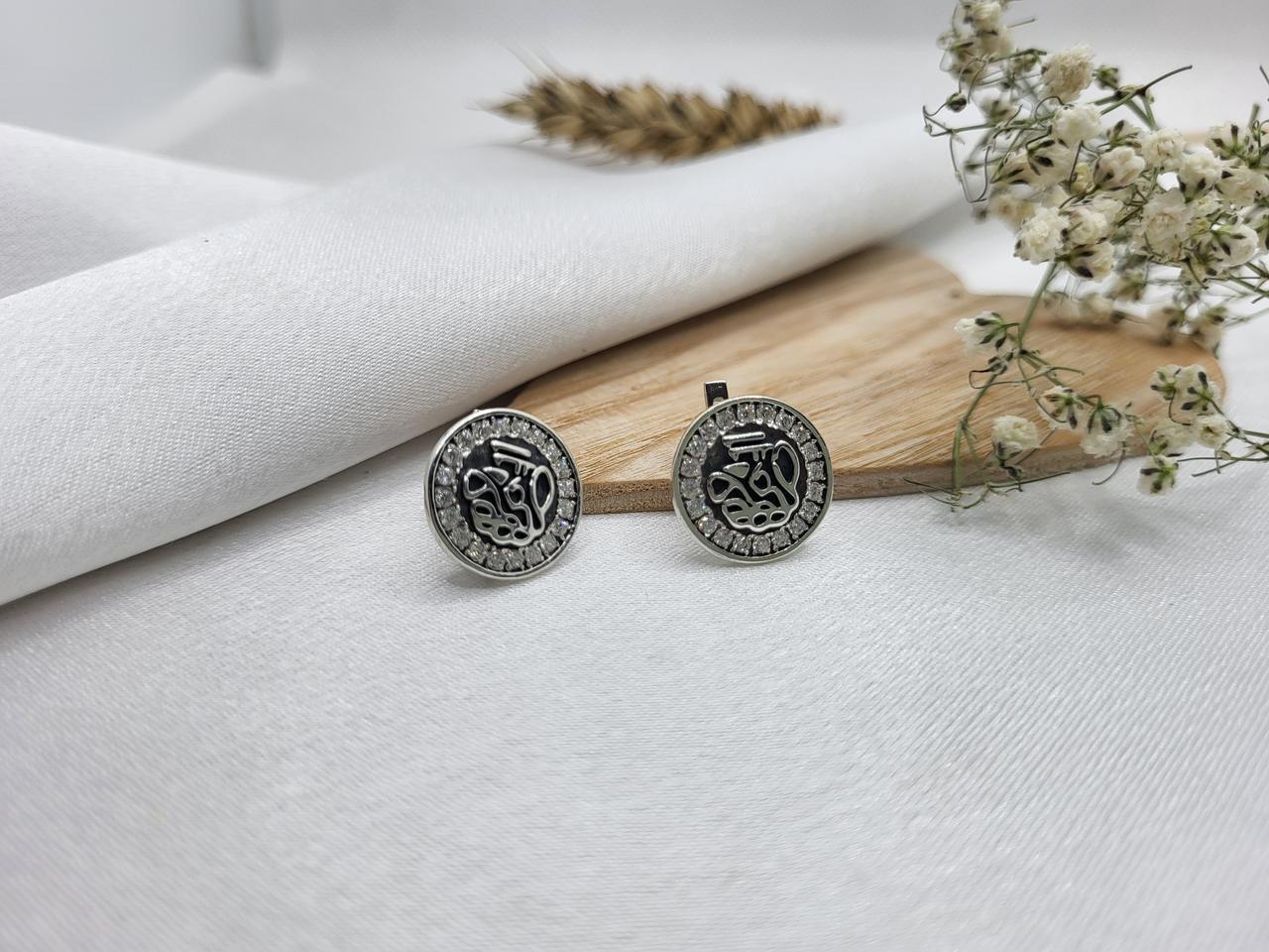 Серьги формула успеха серебро 925 пробы черненное (2671)