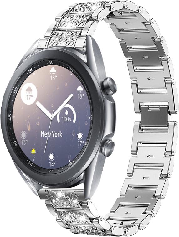 Браслет металевий Glam для Galaxy Watch 3 41 мм Silver (32789-59)