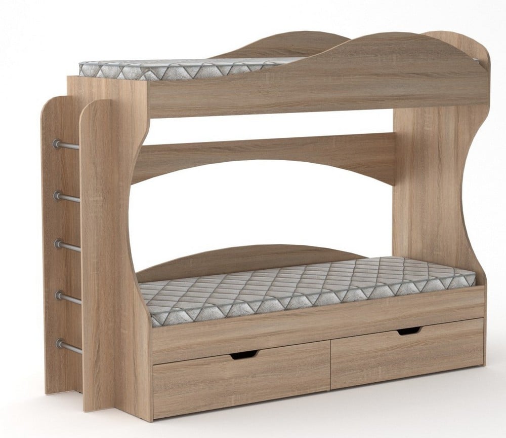 Ліжко двоярусне Компаніт Бриз Дуб сонома (11489) - фото 1