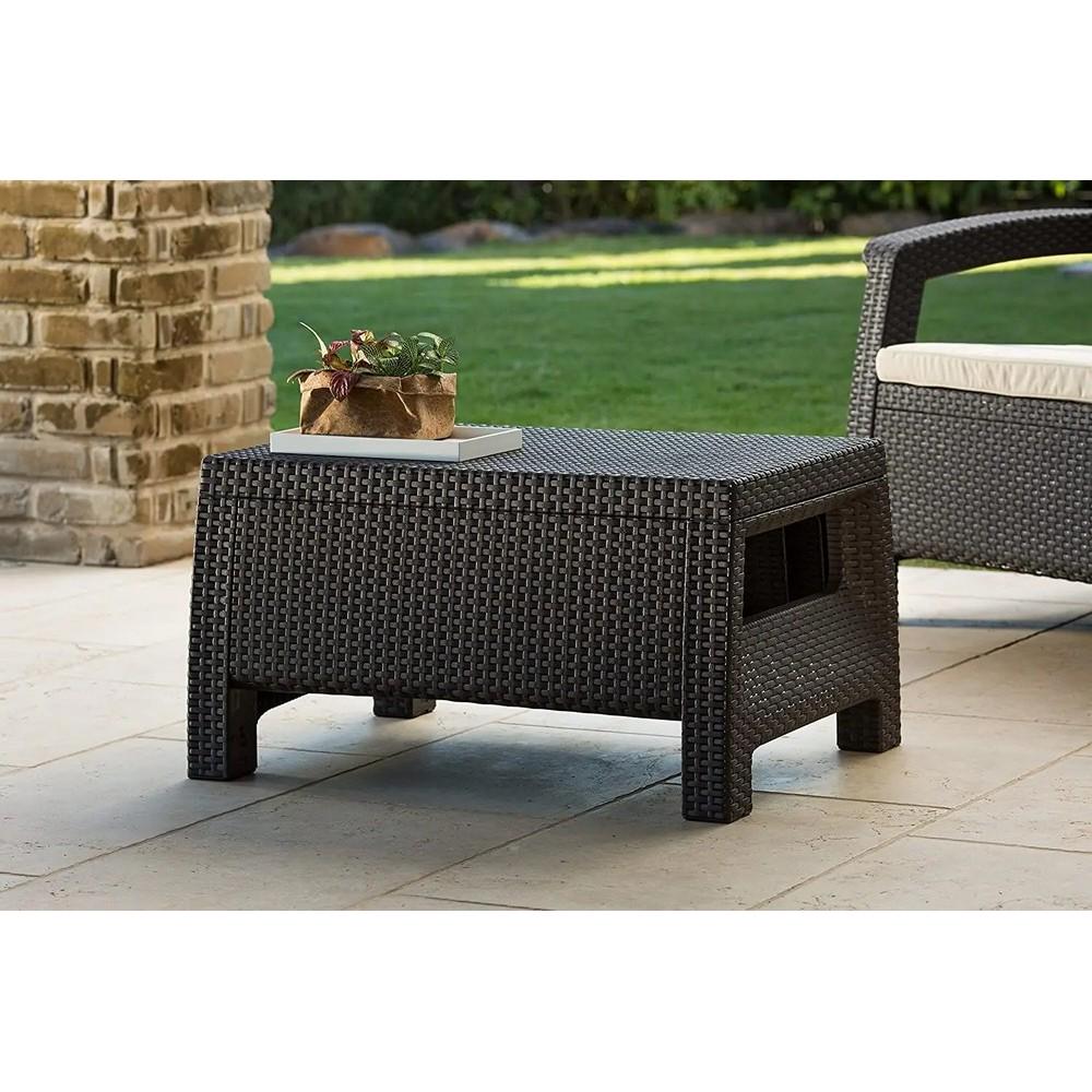 Стол садовый Keter Corfu Table Коричневый (207786) - фото 3