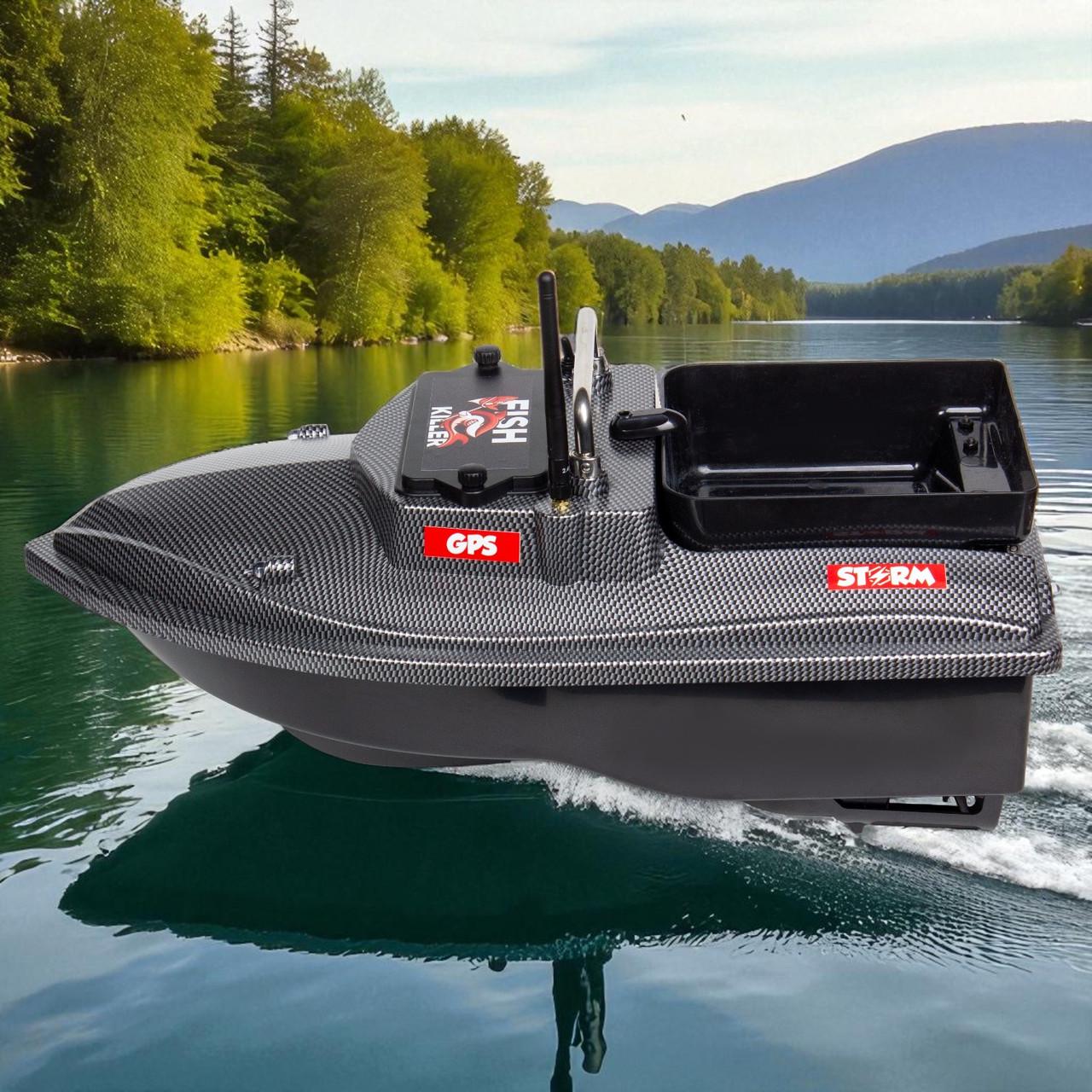 Катер короповий для завезення підгодовування Fish Killer Storm з GPS на 160 пікселів до 2 кг 500 м (2667664520) - фото 4 Катер короповий для завезення підгодовування Fish Killer Storm з GPS на 160 пікселів до 2 кг 500 м (2667664520) - фото 4