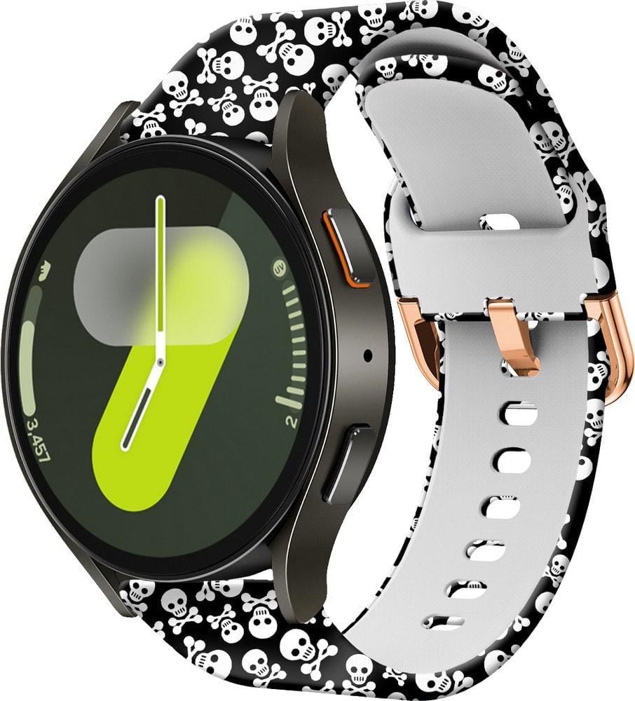 Ремешок Colorful для Galaxy Watch 7 Skull Black (37494)