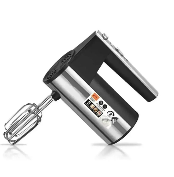 Миксер ручной Domotec R-6690 с насадками 5 скоростей 600 Вт Серо-черный (2733757530)