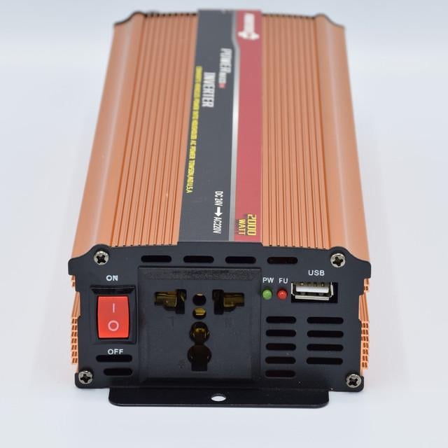Преобразователь автоинвертор PowerOne+ 24 V 220V 2000W+USB (SST 2000A) - фото 4 Преобразователь автоинвертор PowerOne+ 24 V 220V 2000W+USB (SST 2000A) - фото 4