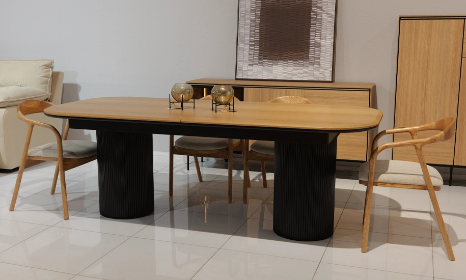 Стол раскладной Tommy 2200/3000x1000x780 мм Дуб (2147483704) - фото 2 Стол раскладной Tommy 2200/3000x1000x780 мм Дуб (2147483704) - фото 2