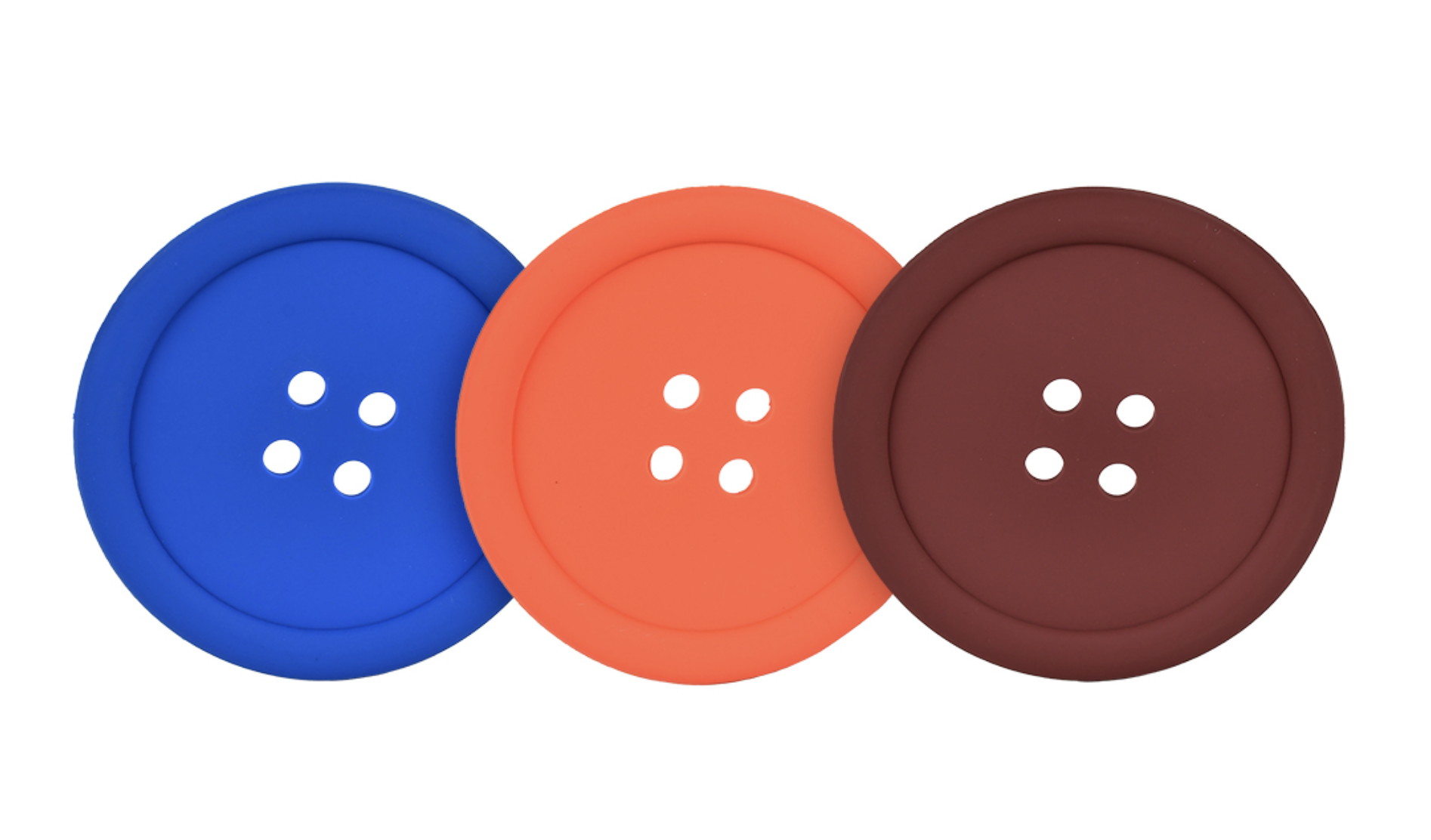 Подставка под горячее R99190 Пуговица 3 шт. 8,5 см