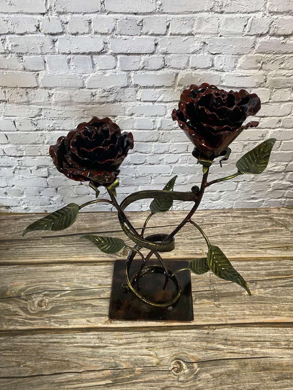 Розы кованые в весах-ленте Вечная паять (1970022456) - фото 2 Розы кованые в весах-ленте Вечная паять (1970022456) - фото 2