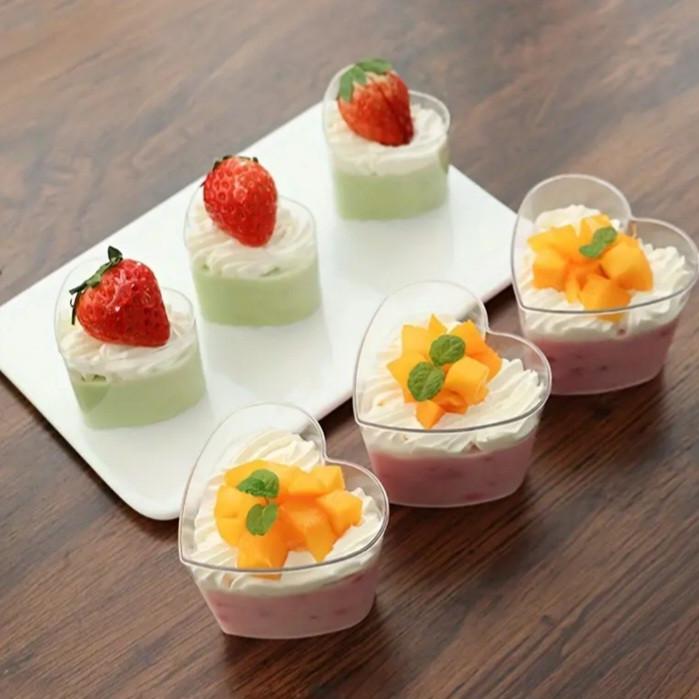 Стакан пластиковий для десертів з кришкою Серце велике 10 шт. (2815976764) - фото 2 Стакан пластиковий для десертів з кришкою Серце велике 10 шт. (2815976764) - фото 2