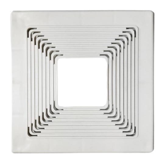 Платформа квадратна універсальна для натяжних стель Ø 60-140 мм Білий (ПКУни_60-140_Б)