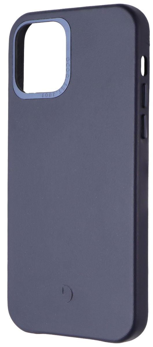 Чехол оригинальный кожаный Decoded Leather Case для Apple Iphone 12/12 Pro (6.1") Matt Navy Blue