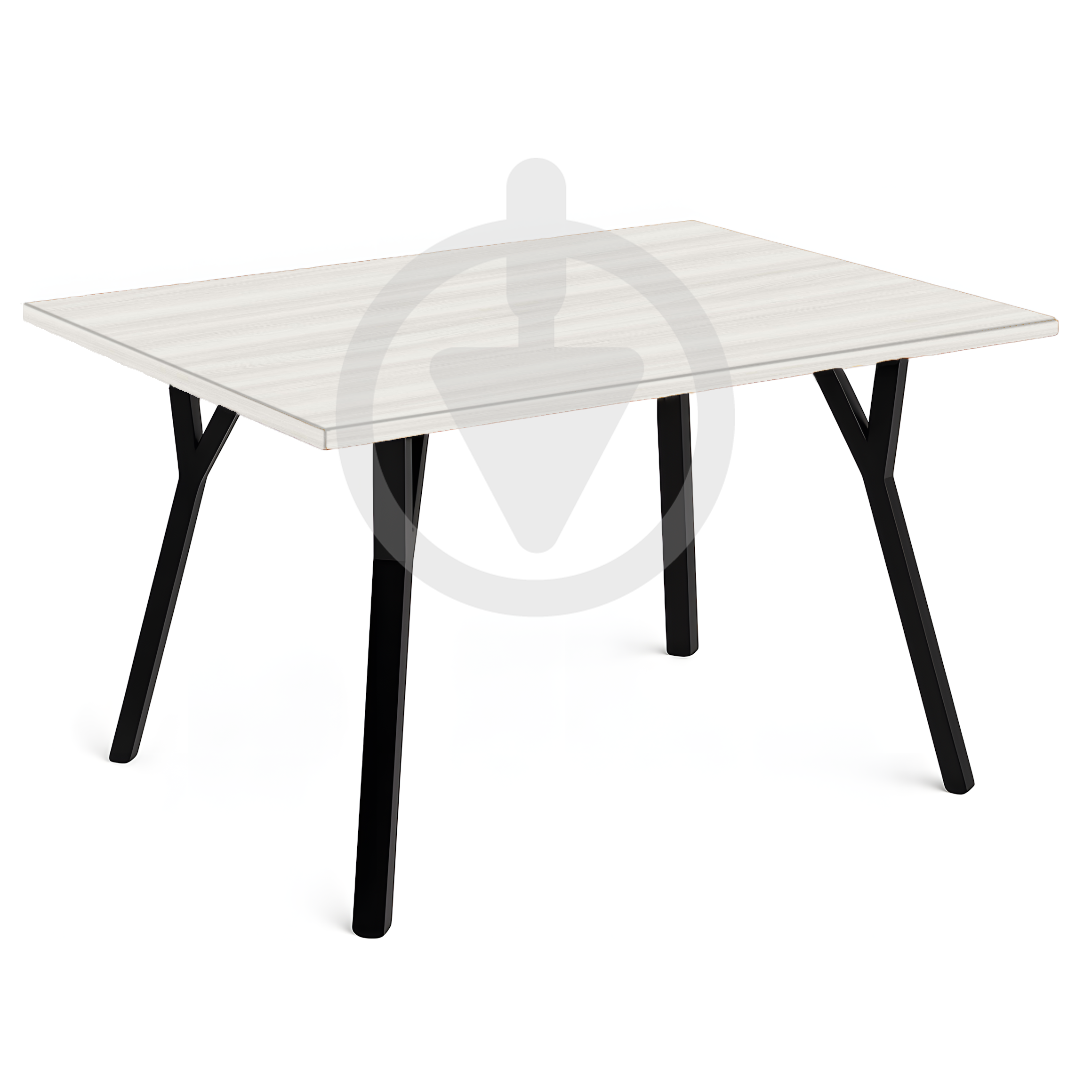 Стіл кухонний прямокутний MebliRoMax Magnit 90 см Loft Ясень Серфсайд/Чорний Стіл кухонний прямокутний MebliRoMax Magnit 90 см Loft Ясень Серфсайд/Чорний