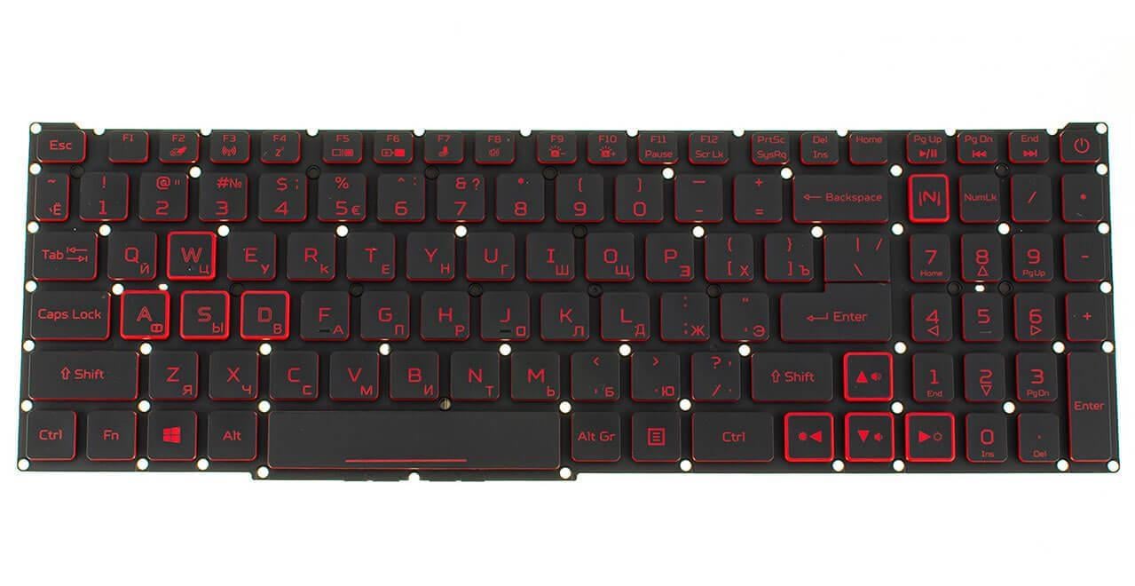 Клавиатура для ноутбука Acer Nitro AN515-45 подсветка клавиш (NK.I1513.1RG)