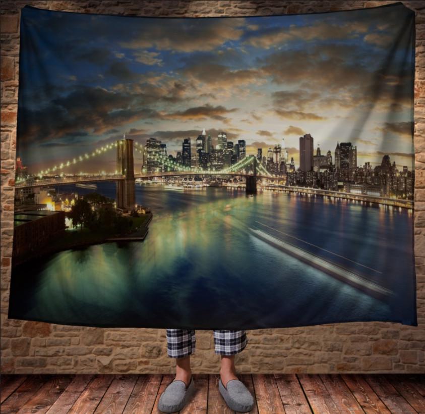 Плед з 3D принтом Нью-Йорк не спить/ Манхеттен Іст-Рівер 150x200 см (epi_1616) Плед з 3D принтом Нью-Йорк не спить/ Манхеттен Іст-Рівер 150x200 см (epi_1616)