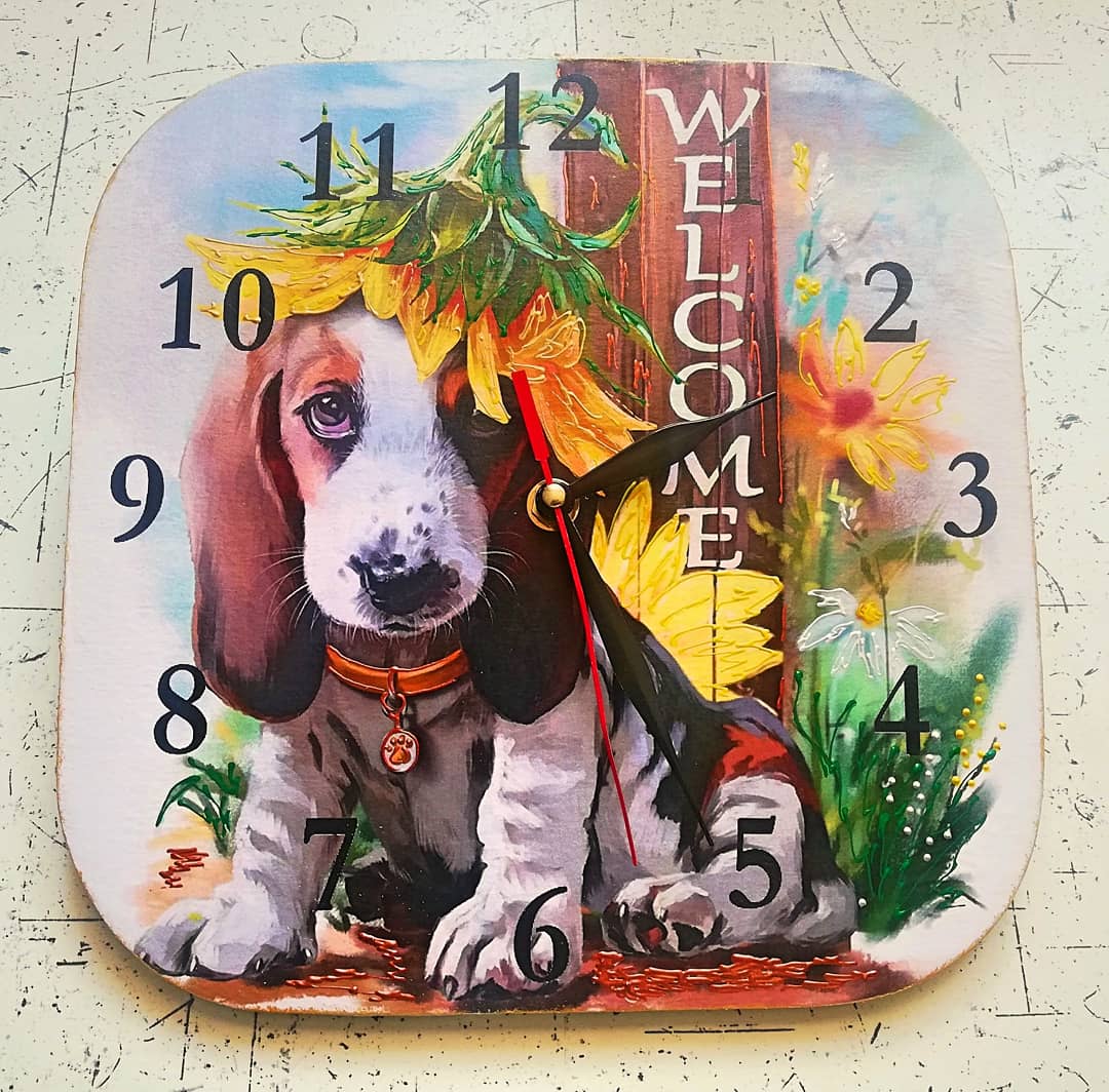 Часы настенные интерьерные Okl Gifts 25х25 см 242