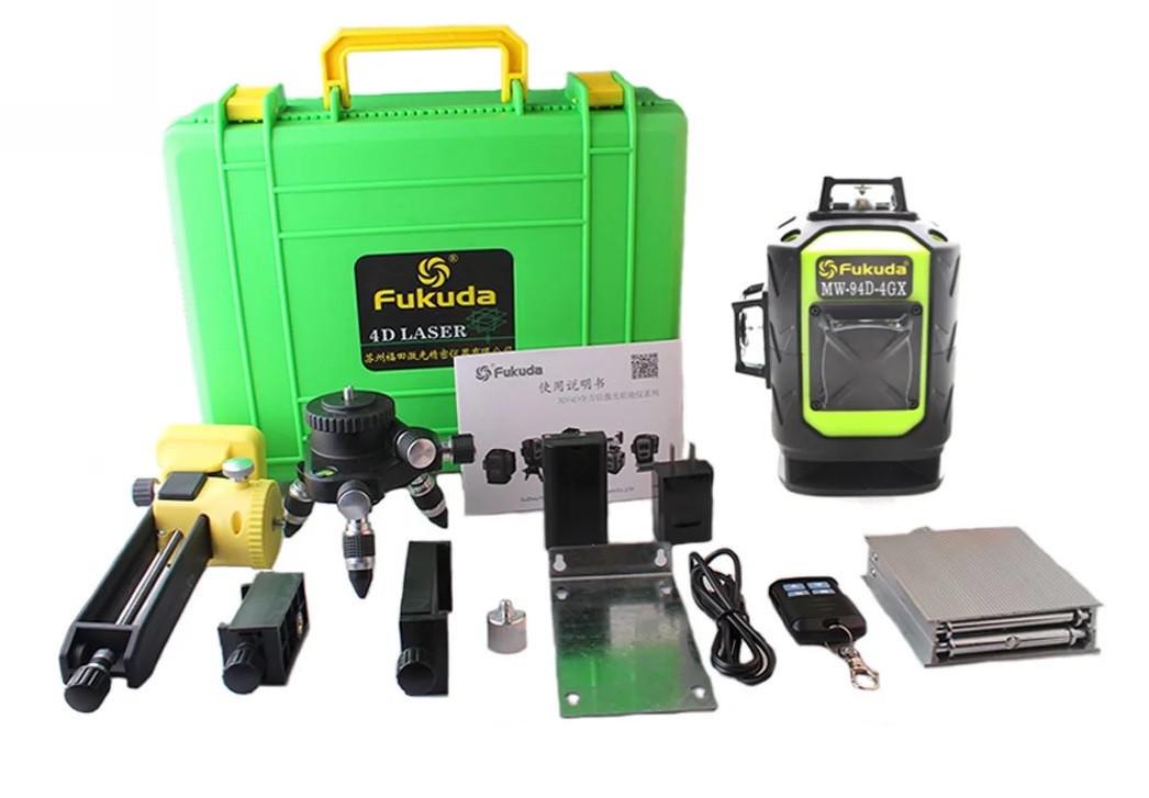 Лазерний рівень Fukuda 4GX діоди osram та штатив 2 м (MW94D) - фото 4