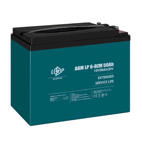 Аккумулятор тяговый AGM свинцово-кислотный 12V 50Ah (32119) Аккумулятор тяговый AGM свинцово-кислотный 12V 50Ah (32119)