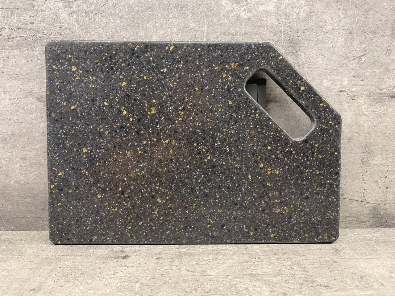 Доска кухонная Gold Leaft из искусственного акрилового камня 320x220 мм (23856868)