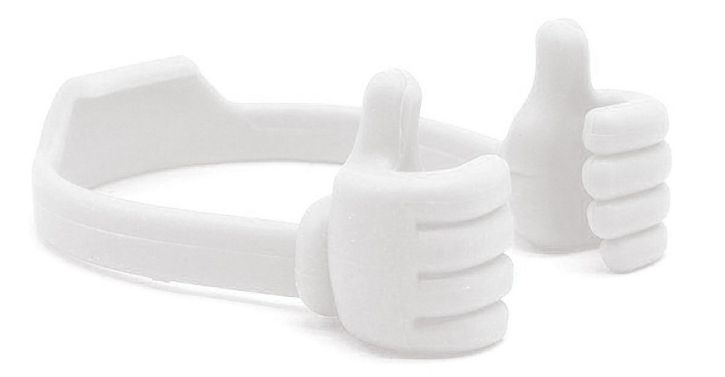 Держатель для телефона Bambi INV174 в виде ручек Белый