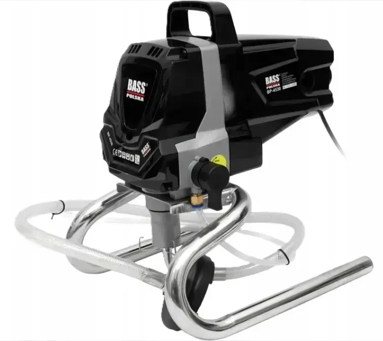 Покрасочная станция поршневая 3000 PSI Bass Polska 4530 со сменными форсунками для окрашивания стен фасадов и потолков (3099559019) Покрасочная станция поршневая 3000 PSI Bass Polska 4530 со сменными форсунками для окрашивания стен фасадов и потолков (3099559019)