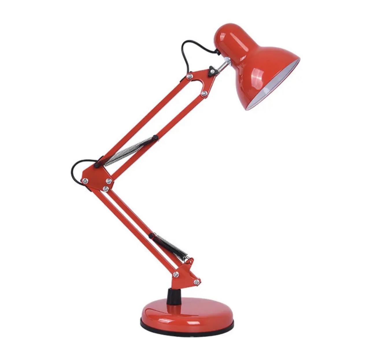 Настільна лампа 811В на підставці та струбціні з кріпленням Червоний