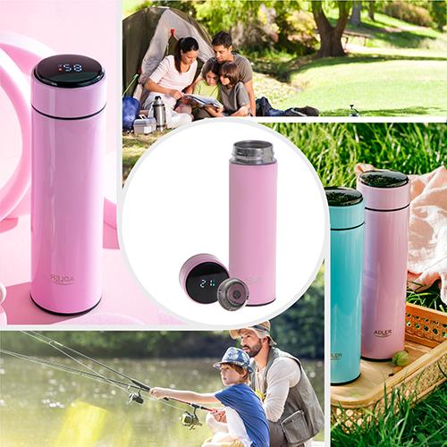 Термос туристичний із дисплеєм Adler AD 4506 473 мл Pink (088b9087) - фото 14 Термос туристичний із дисплеєм Adler AD 4506 473 мл Pink (088b9087) - фото 14