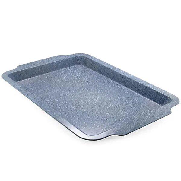 Противень для выпечки Unique UN-1725 мраморный 43х40,5 см Серый - фото 2