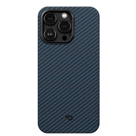 Чехол Pitaka MagEZ 3 Twill 1500D Case для iPhone 14 Pro Black/Blue (KI1408P)