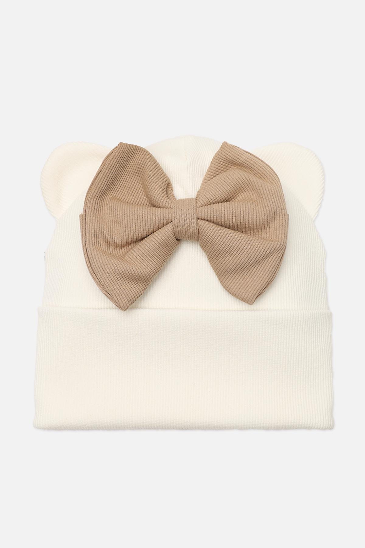 Шапка для девочки 48-50 см Молочный (ЦБ-00271735) Шапка для девочки 48-50 см Молочный (ЦБ-00271735)