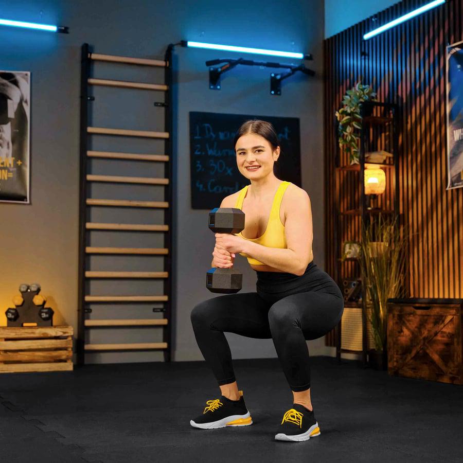 Гантеля шестигранная прорезиненная TREX Sport TX-100RD 10 кг (5189) - фото 14