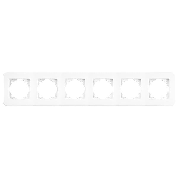 Рамка Viko Rollina 6-местная Белый