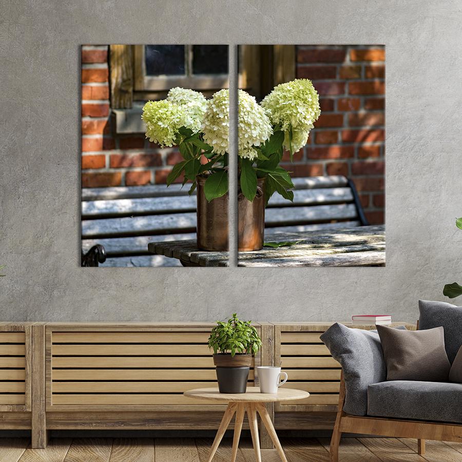 Картина на холсте Цветы гортензии 165x122 см (823-2)