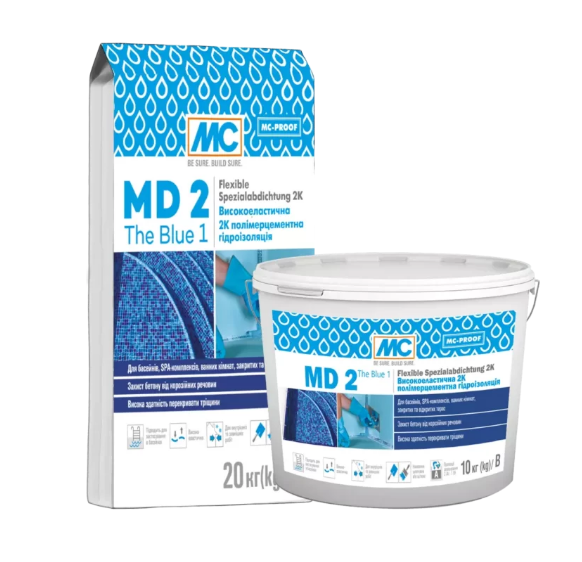 Гидроизоляция полимерцементная MC-Bauchemie 2К MD 2 The Blue 1 30 кг