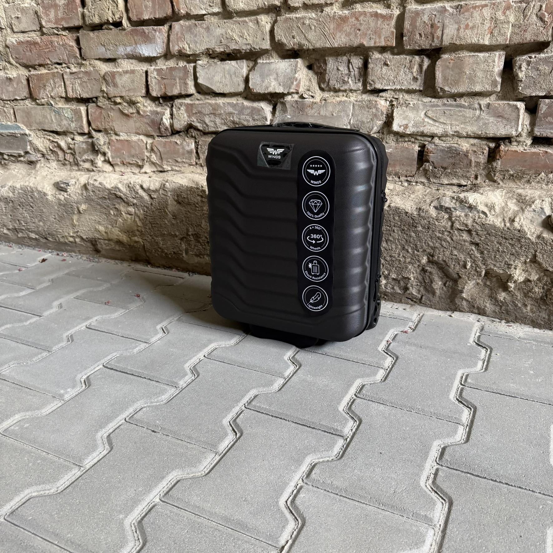 Мини-чемодан Wings PEA01 дорожный XXS Графитовый (26630748) - фото 4