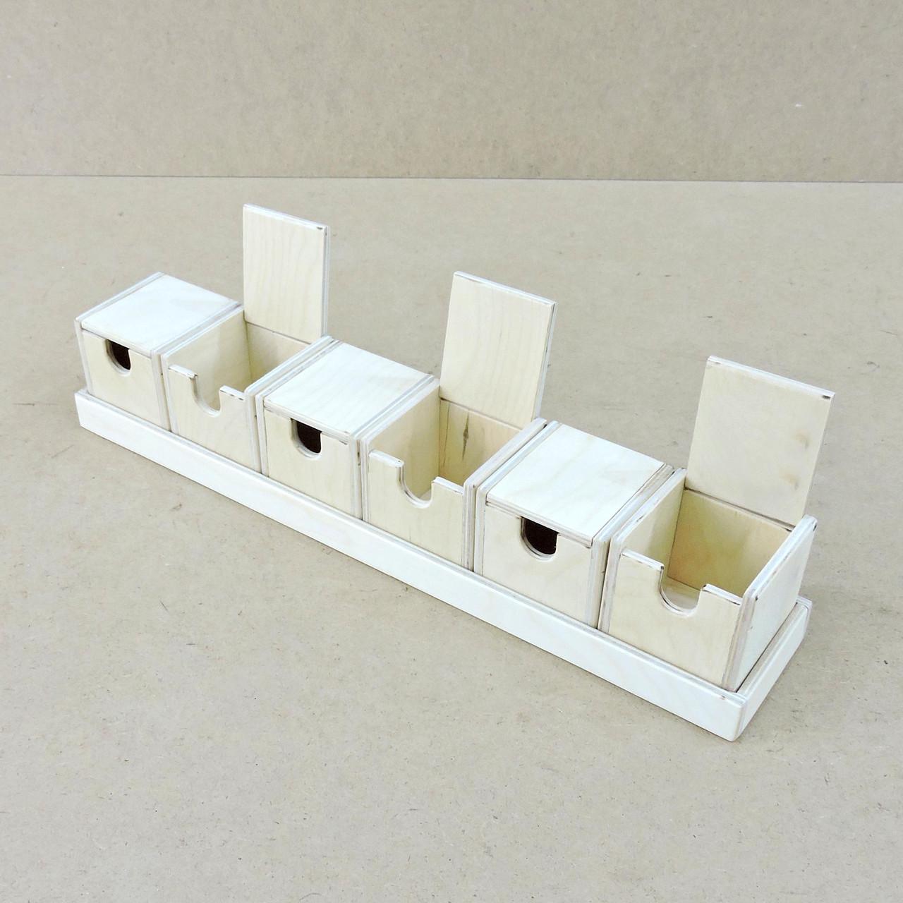 Органайзер для чайных пакетиков из дерева Темза 6 с лотком Бланже (ЧАЙ-010101)