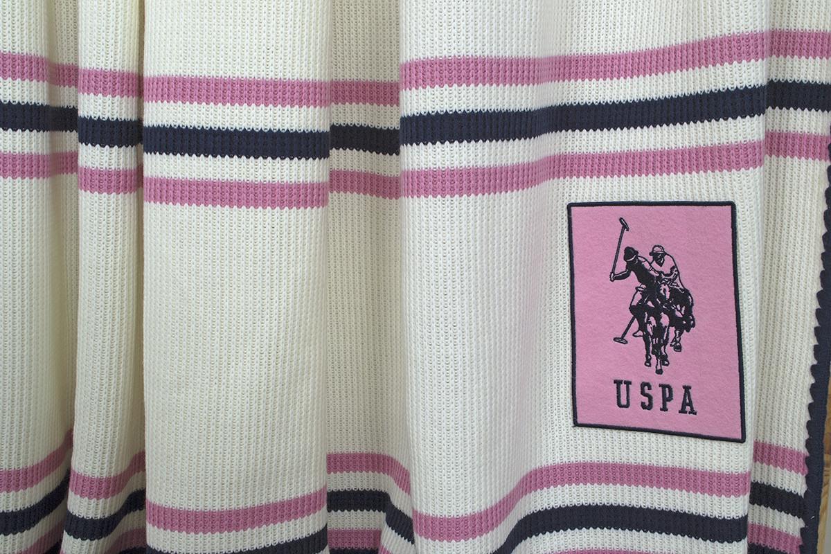 Плед бавовняний U. S. Polo Assn Hortford 220х240 см Білий (9414449) - фото 2 Плед бавовняний U. S. Polo Assn Hortford 220х240 см Білий (9414449) - фото 2