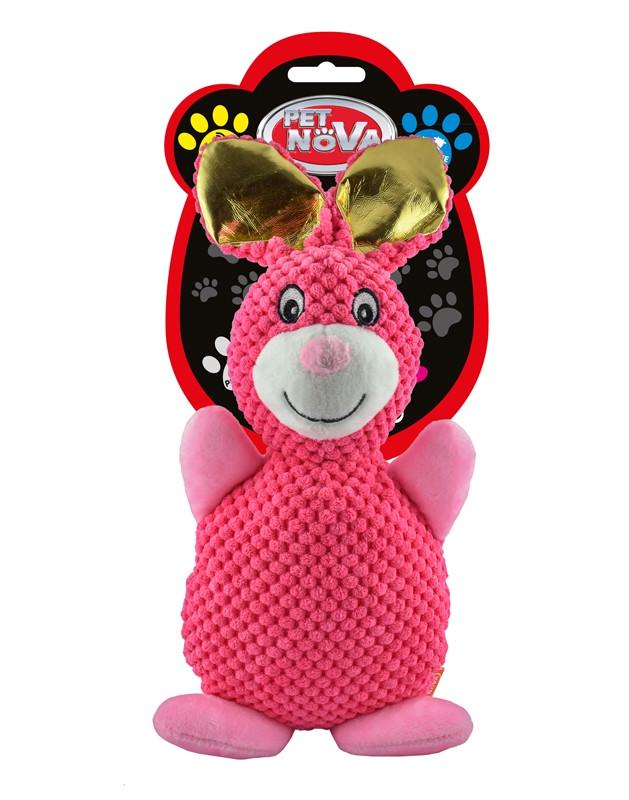 Игрушка для собак Pet Nova Заяц 35 см (PLU-BUNNY-PINK) - фото 2