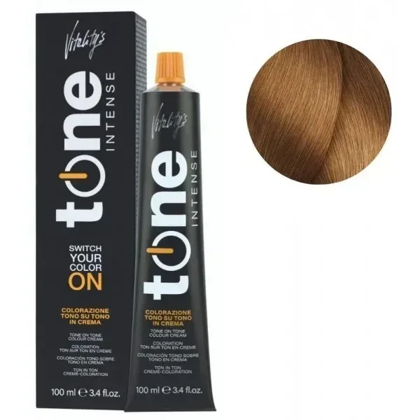 Крем краска для волос Tone Intense Vitality's 8/34 тонирующая безамиачная Блонд светлый золотисто-медный 100 мл Крем краска для волос Tone Intense Vitality's 8/34 тонирующая безамиачная Блонд светлый золотисто-медный 100 мл