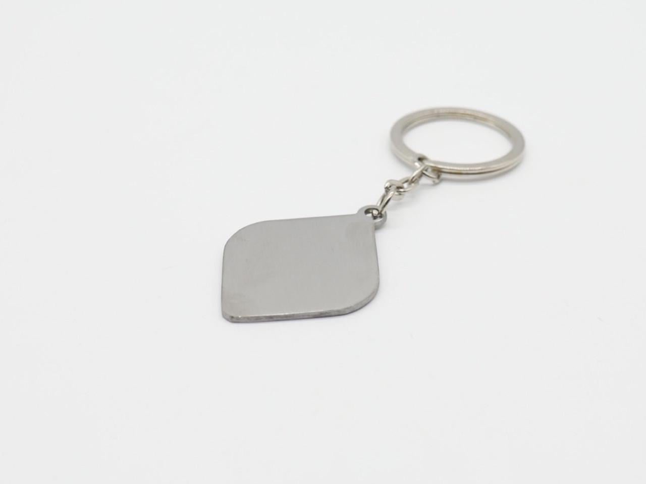 Основа под брелок для гравировки 40х32 мм Серебряный (842495683)