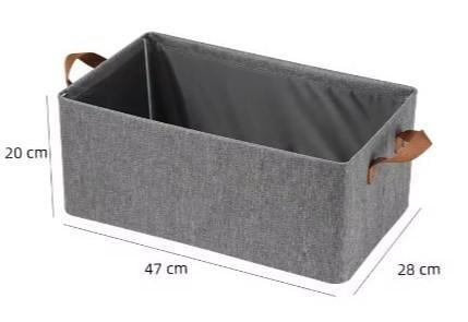 Набор 2 органайзера для хранения нижнего белья вещей игрушек 47х28х20 см Серый - фото 6 Набор 2 органайзера для хранения нижнего белья вещей игрушек 47х28х20 см Серый - фото 6