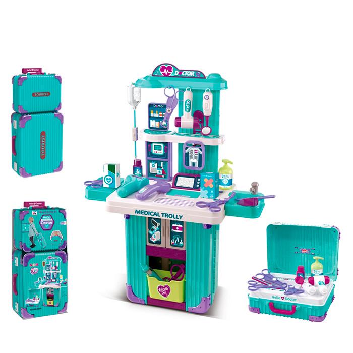 Детский игровой набор Доктор 008-605A стол с аксессуарами в чемодане (2682196757) - фото 4