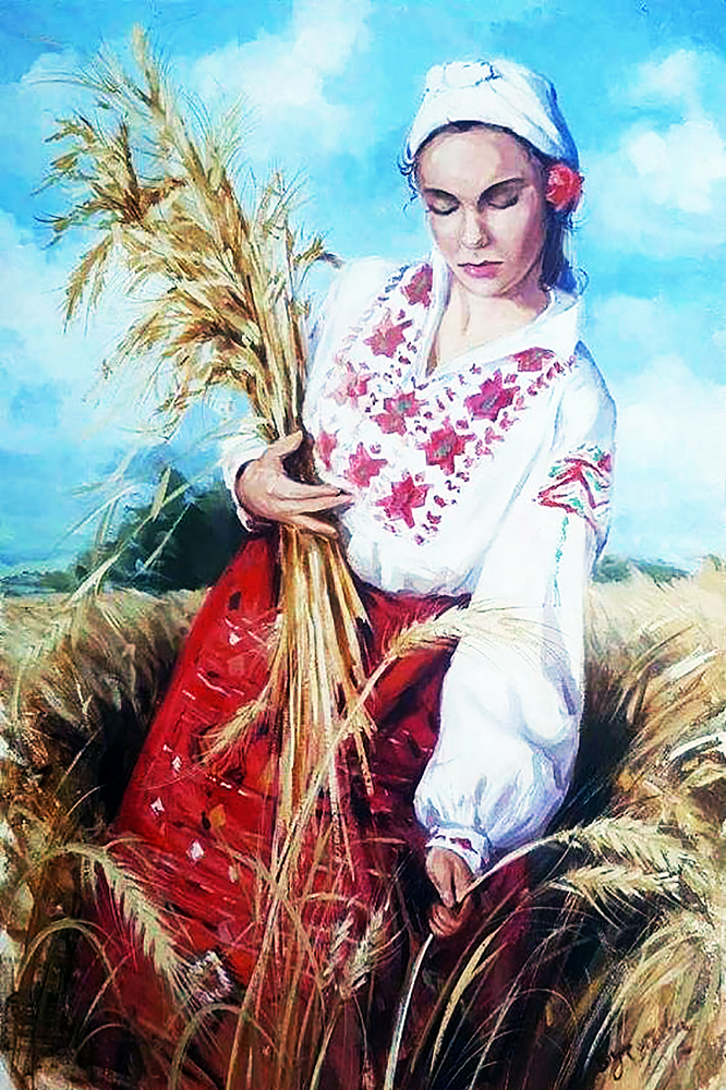 Алмазная мозаика Чарівний діамант Золото Украины 40x60 см (КДИ-1534)