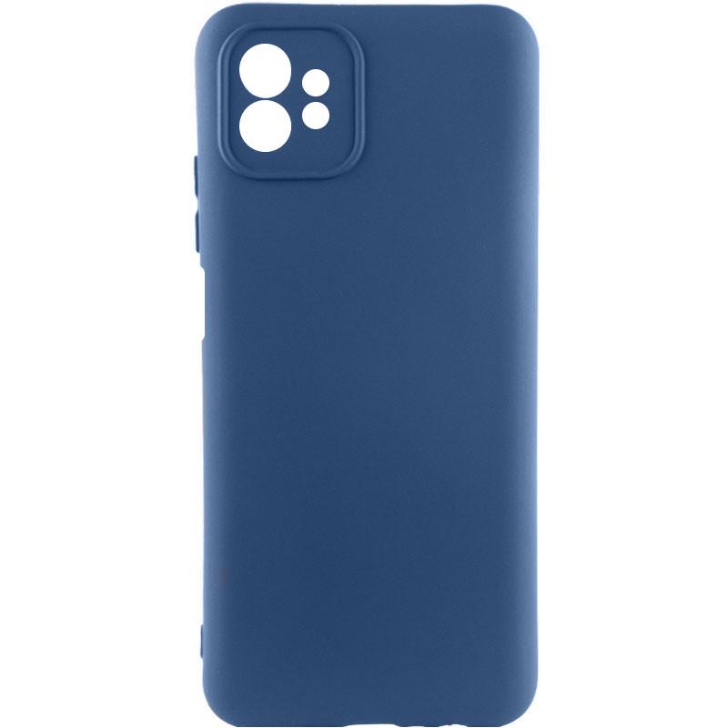 Протиударний чохол Silicone Cover Lakshmi Full Camera (A) для Motorola Moto G32 Синій / Navy Blue