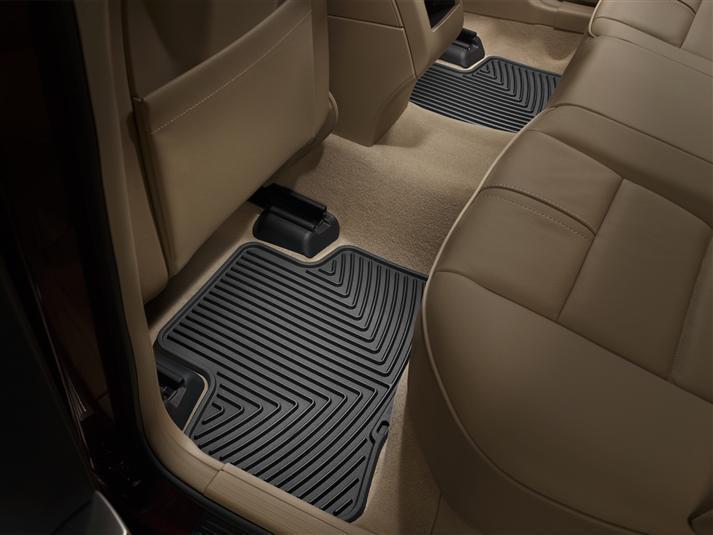 Коврики автомобильные задние резиновые WeatherTec W100h Mercedes GLK-Class 2009 Черный (1401363178)