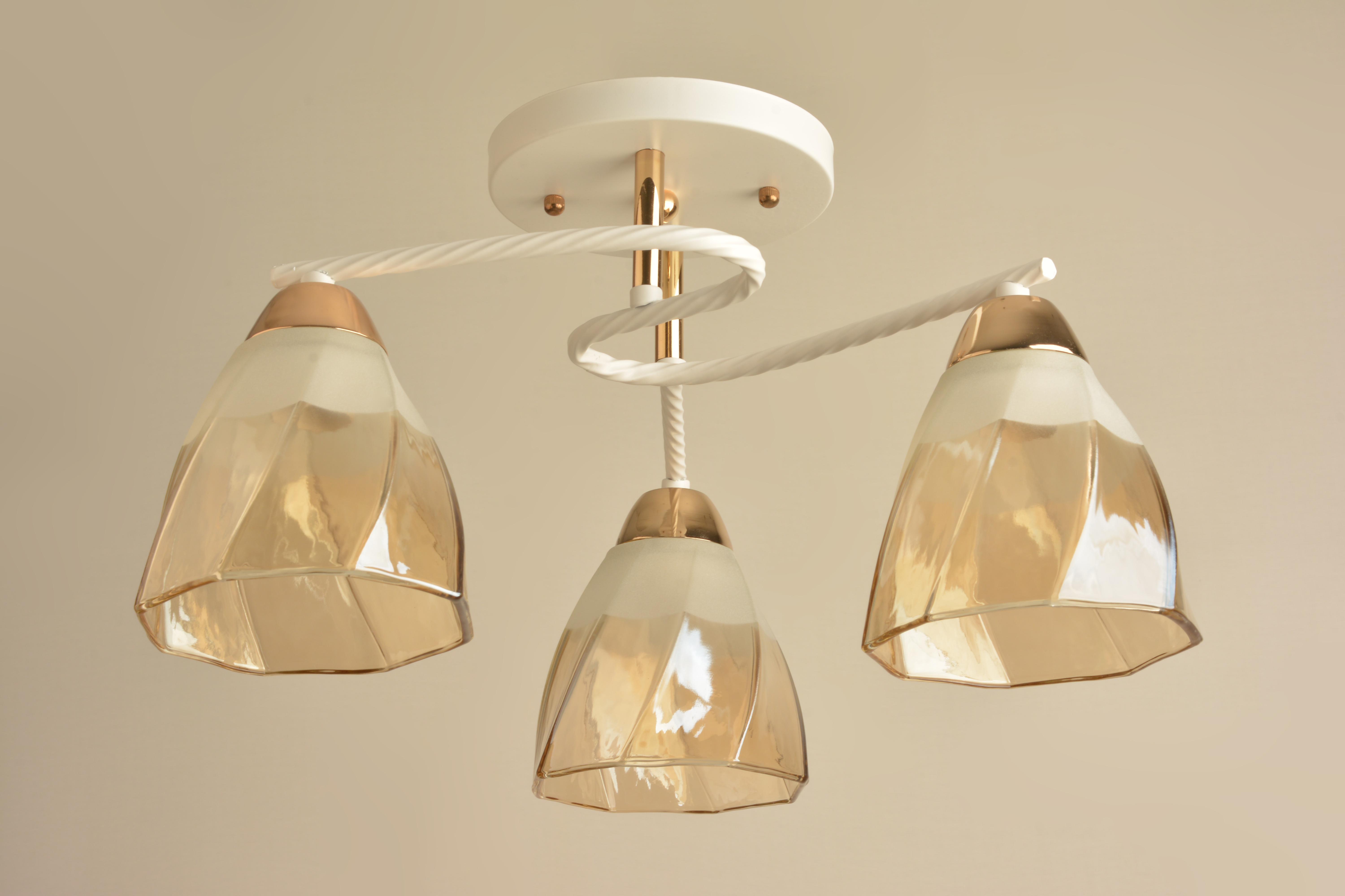 Люстра потолочная Sirius Л 8125/3 WT+FG