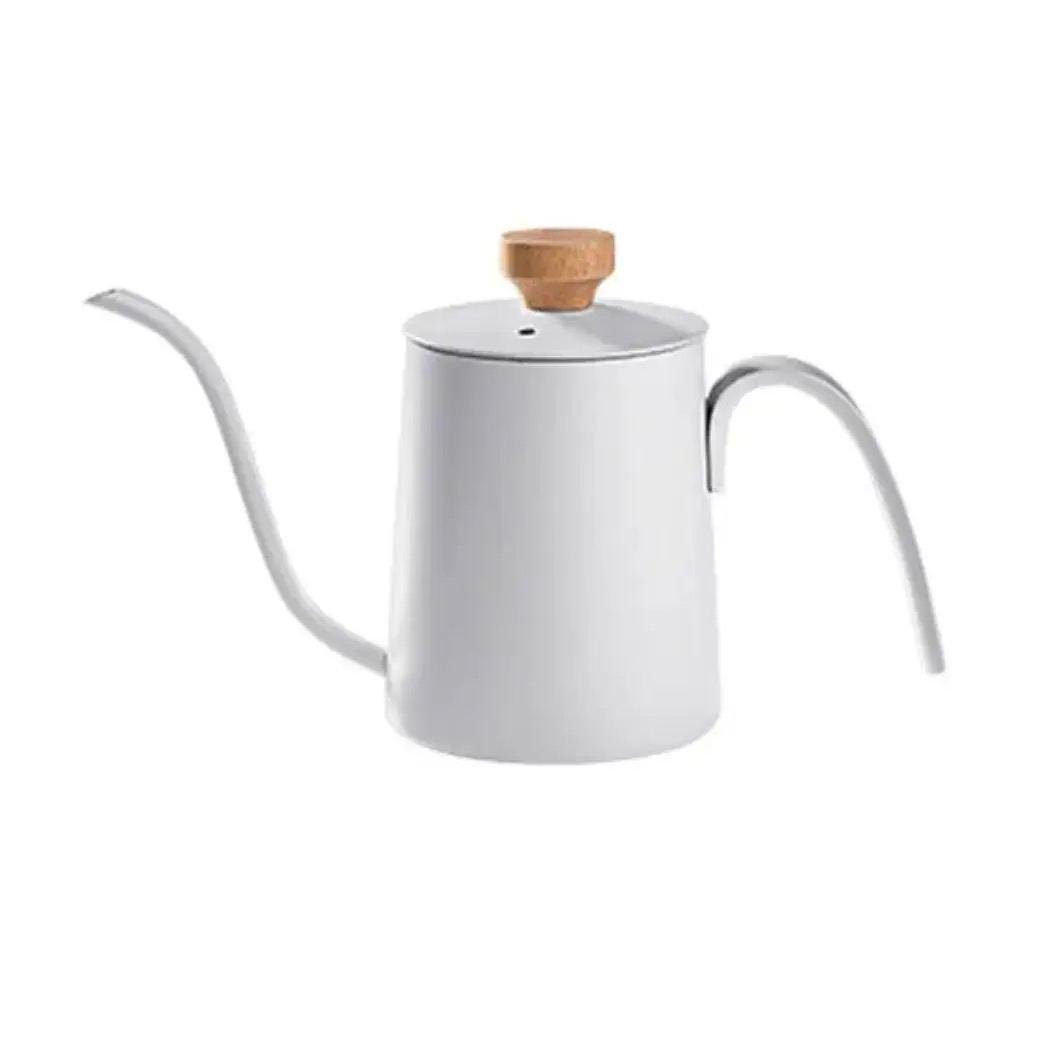 Чайник для кофе KSL 350 мл Белый/Нержавеющая сталь (350-32)